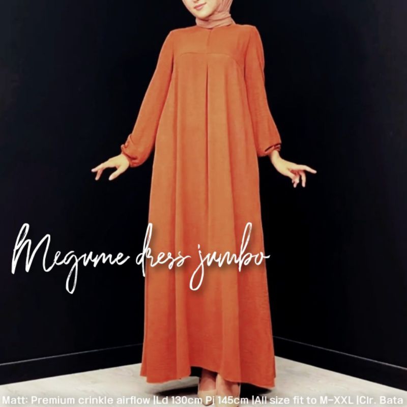 MEGUME DRES JUMBO LD 130 CM WANITA TERBARU