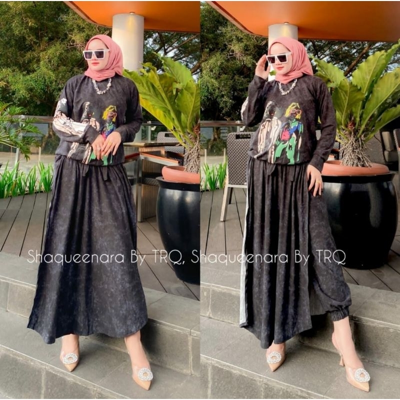 one set celana rok by shaqueenara