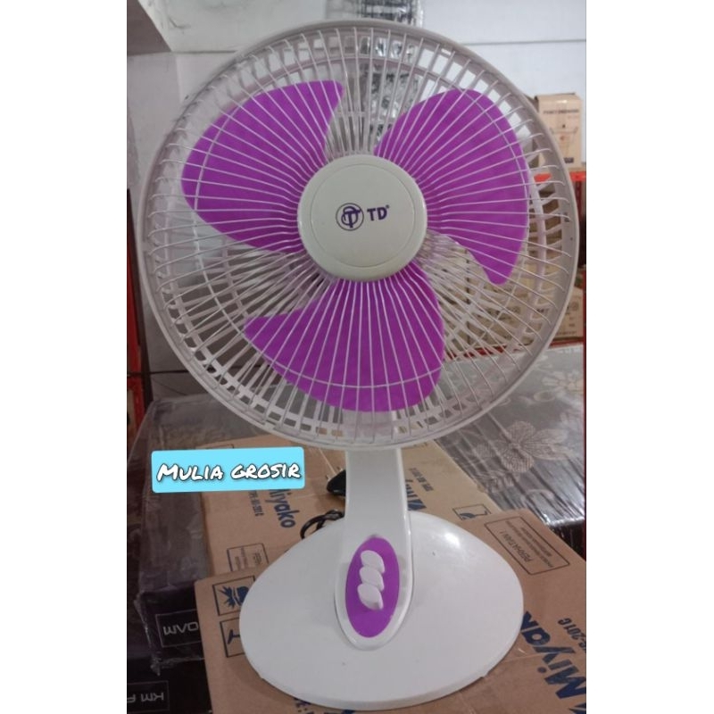 Desk Fan Td 10 inch 2in1 Bisa Meja Bisa Tembok / Kipas Angin Meja 10 inch Kipas Meja