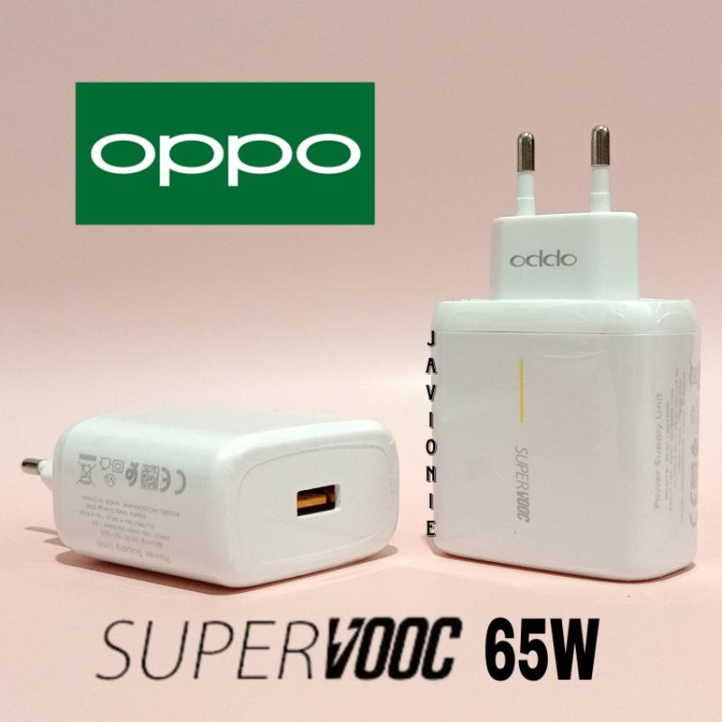 Travel Charger Casan OPPO R17 PRO 65W Original Super VOOC TYPE C Flash Charge