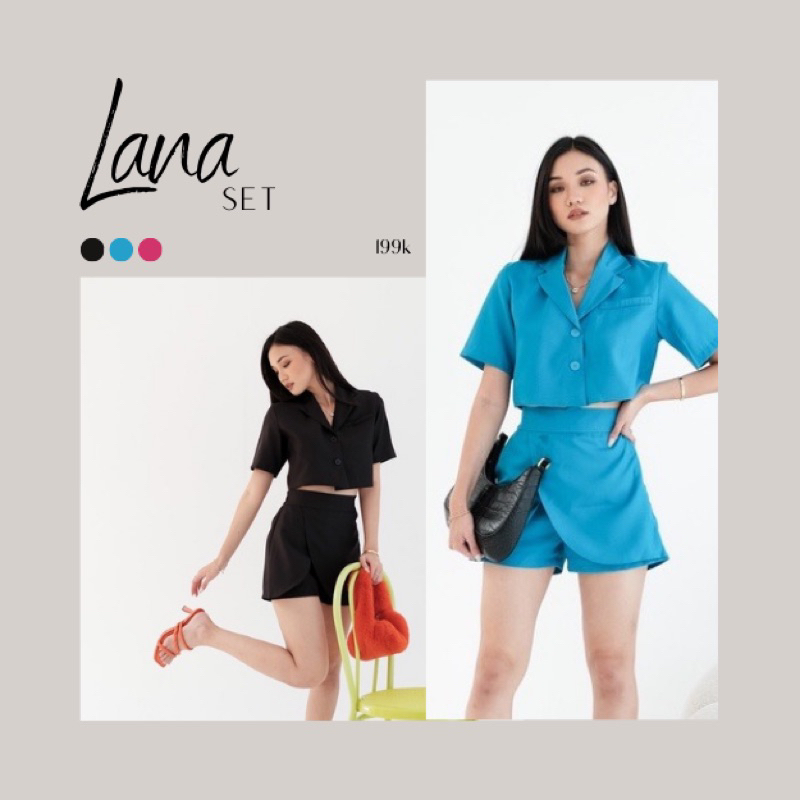 LANA SET / SETELAN WANITA / BAJU SET WANITA / SETELAN CELANA WANITA