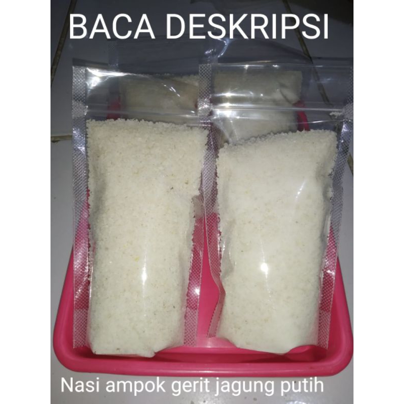 

Ampok Jagung / Gerit Jagung / Nasi Jagung Putih Instant Repack 150 Gram Halal Enak Sehat Untuk Diet Diabetes Rendah Gula