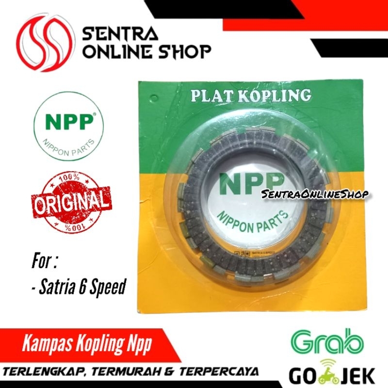 Kampas kopling plat kopling satria 6 speed 2 tak npp