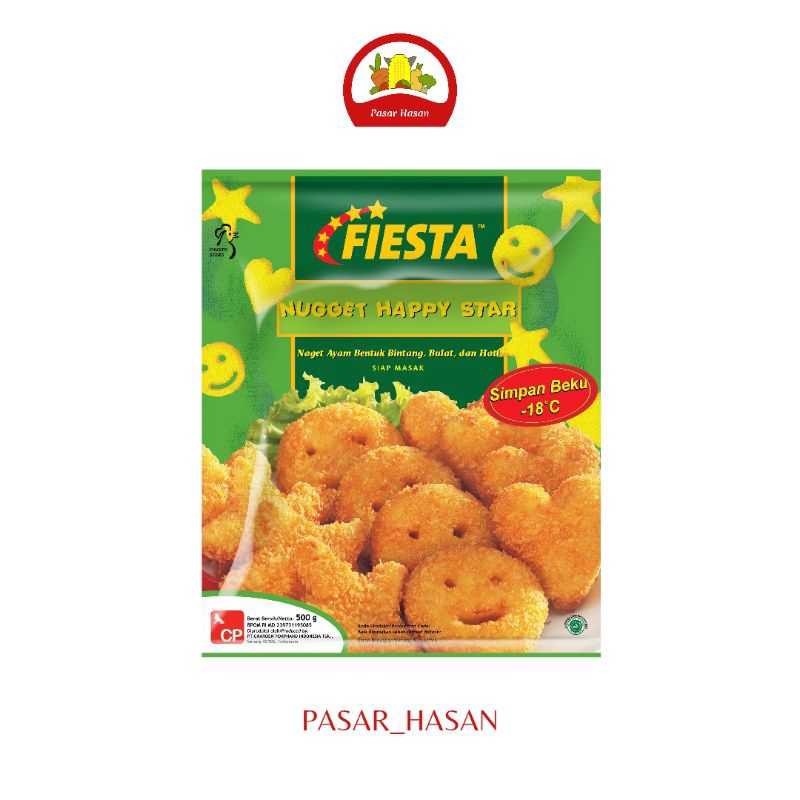 

500gr Nugget Happy Star Fiesta | Frozen Food | Pasar Hasan