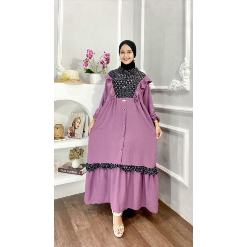 GAMIS SENOPATI CRINGKLE BUSUI KOMBINASI