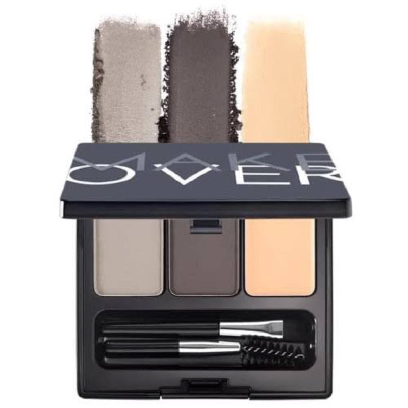 MAKE OVER Eye Brow Definition Kit 6.9 g - Eye Brow {02 Grey Brown)