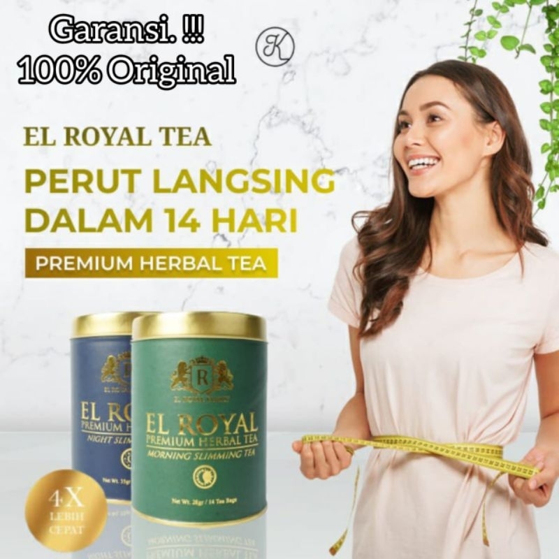 El Royal Premium Tea Original Ampuh Melangsingkan Badan menurunkan Kolesterol