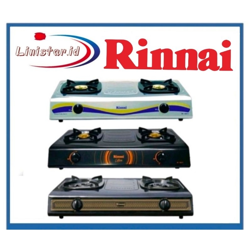 RINNAI KOMPOR 2 TUNGKU/RI522C/RI522S/RI522E/KOMPOR GAS RINNAI RI 522C / RI522C / RI 522E / RI522E / 