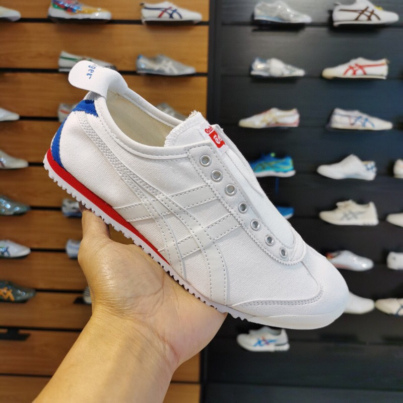 Sepatu Onitsuka Tiger Slip On White X Blue