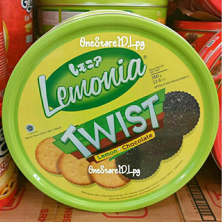 

NISSIN BISKUIT LEMONIA TWIST 360GR ISI LEMON & COKLAT