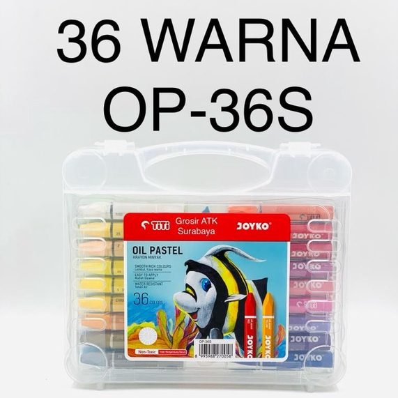 

CRAYON JOYKO 36 WARNA OP-36S / Krayon Minyak / Oil Pastel JOYKO 36 WARNA OP-36S