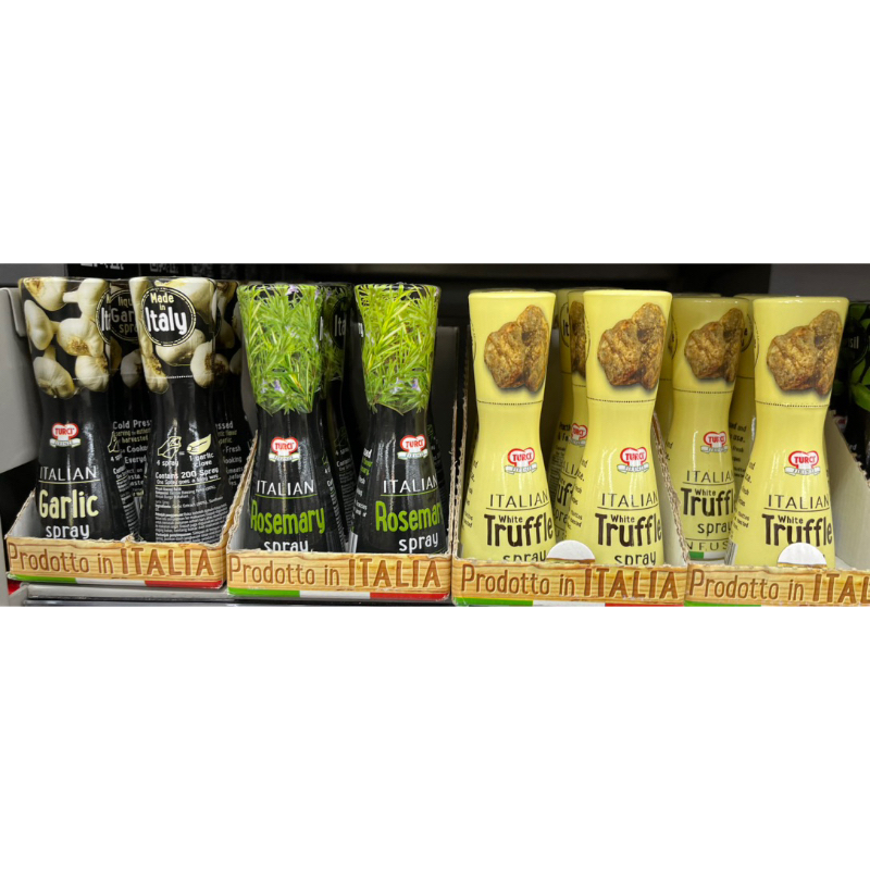 

Turci Firenze Oil Spray - Garlic / White Truffle / Oregano / Saffron / Basil / Rosemary - 40ml