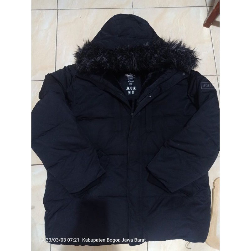 JAKET WINTER HOLLISTER FAUX FUR LINED PARKA ORIGINAL