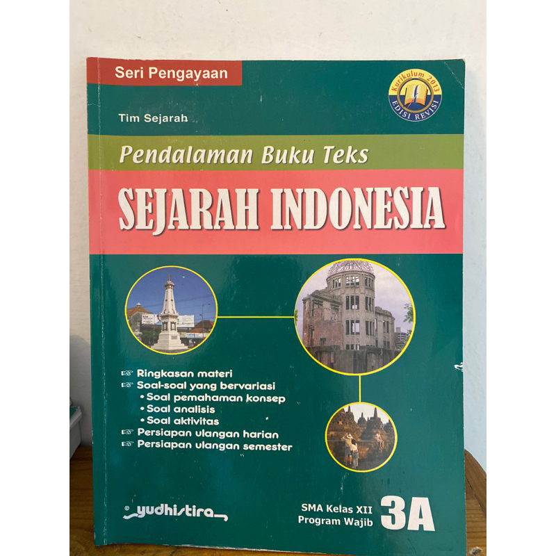 buku pbt sejarah indonesia 3A yudhistira