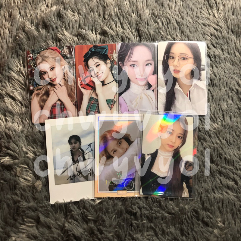 wts twice non album photocards sana dahyun apieu tzuyu benefit summer nights monograph yes i am tzuy