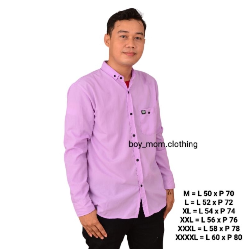 Kemeja Polos Warna Lilac Kemeja Polos Lilac Panjang Kemeja Polos Lilac Pria