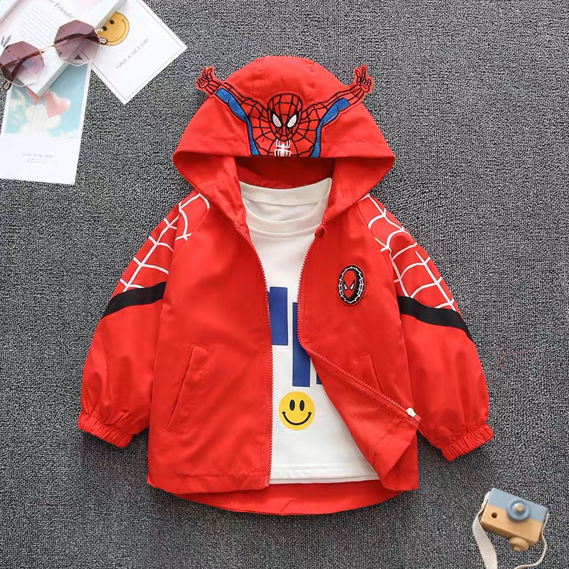 JAKET PARASUT ANAK SEMI KATUN HOODIE ZIPPER ANAK IMPORT /JAKET ANAK DINO MICKEY LAKI2 PEREMPUAN / MANTEL LUCU KOREA