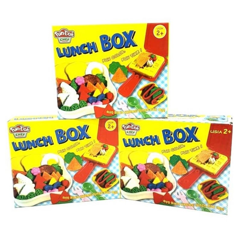 FUN DOH LUNCH BOX / MAINAN EDUKASI ANAK / MAINAN LILIN ANAK