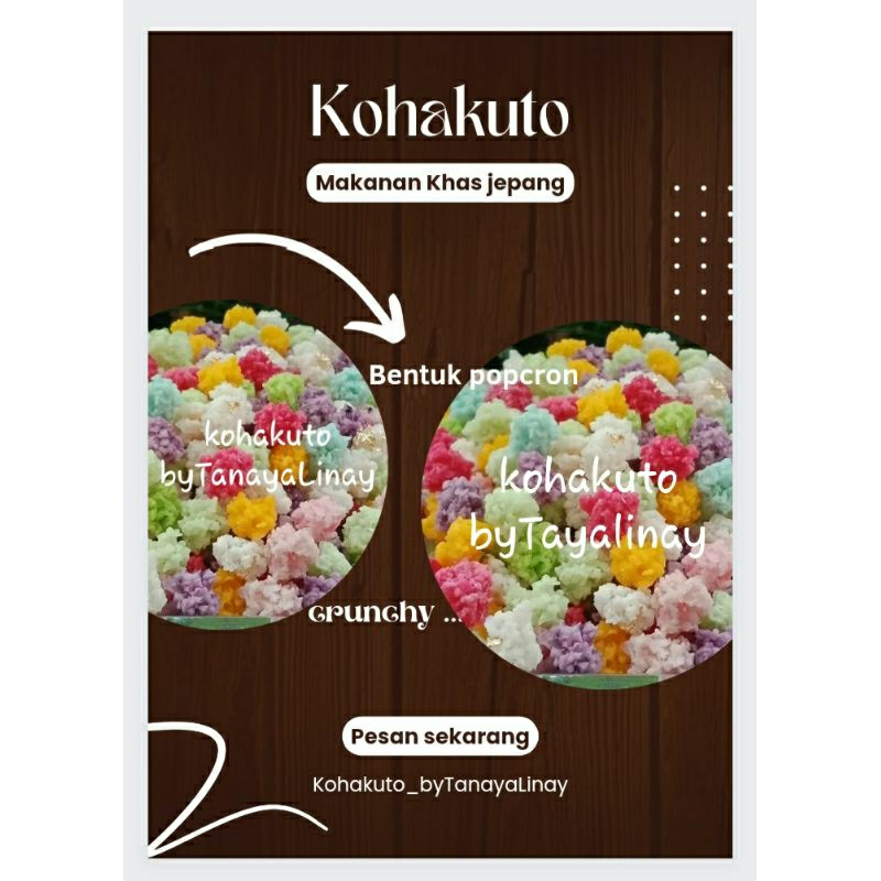 

kohakuto pop cron by tanaya linay