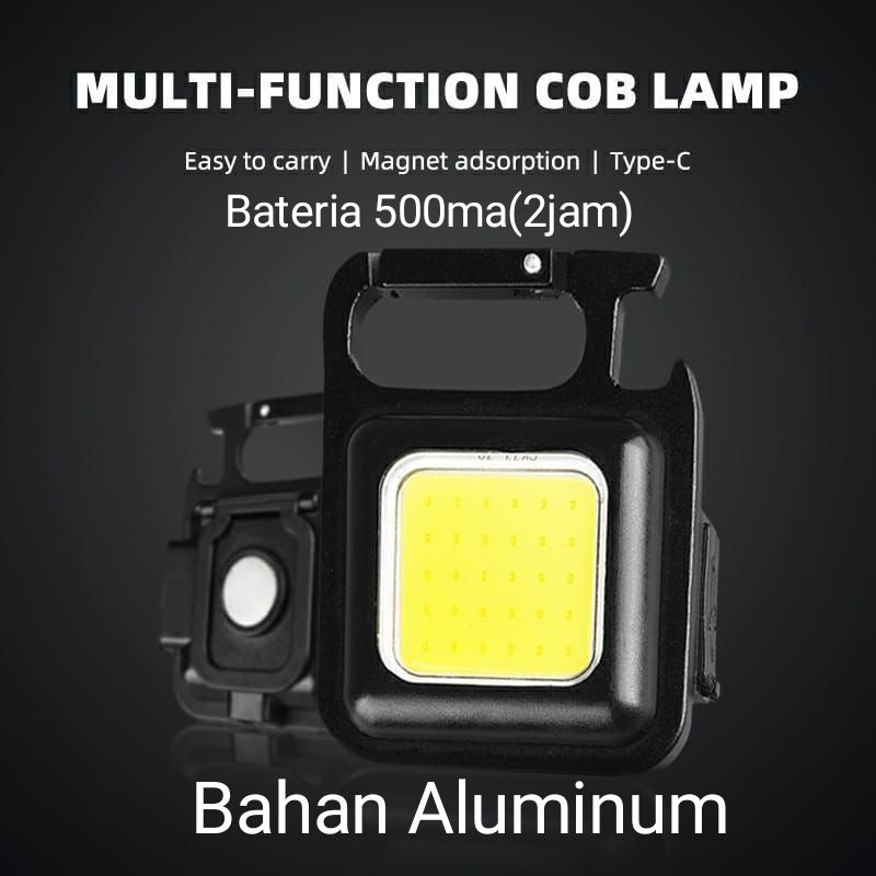 [ PPLUS ] LAMPU LED GANTUNGAN KUNCI MULTIFUNGSI / LAMPU CAMPING CAS USB SERBAGUNA BATERIA 500ma