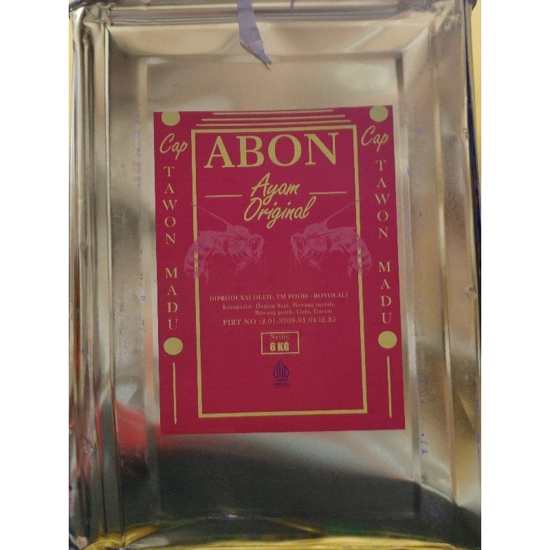 

Abon Ayam Original Cap Tawon Madu - Repack 100g