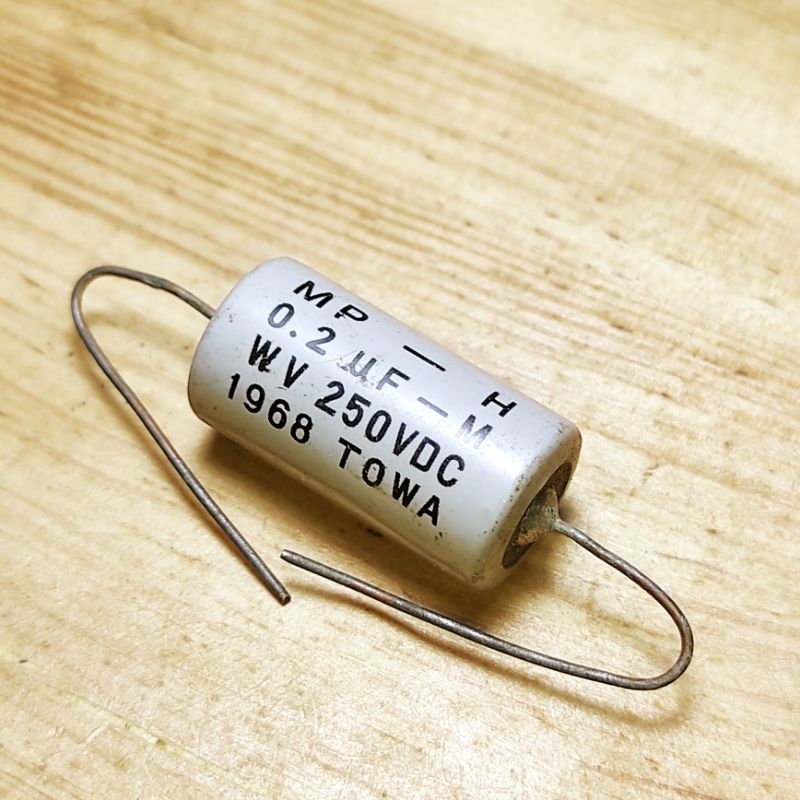 Elco 0.2uf TOWA Original JAPAN Vintage 1968 NOS Axial capacitor 200nf KAPASITOR audio capasitor 220n
