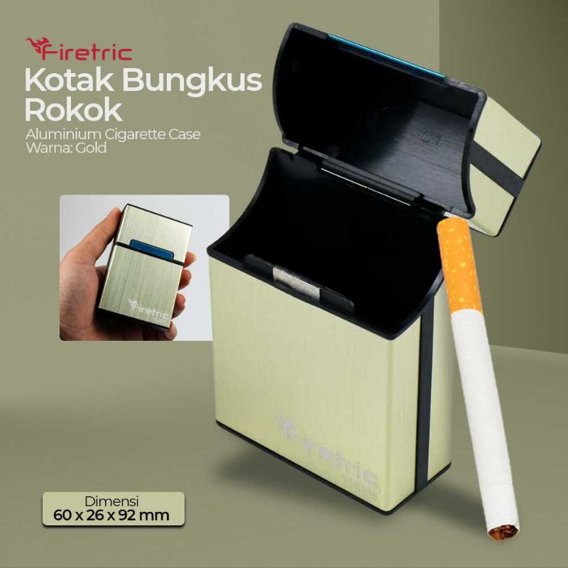 Firetric Kotak Bungkus Rokok Elegan Aluminium Case - YH006