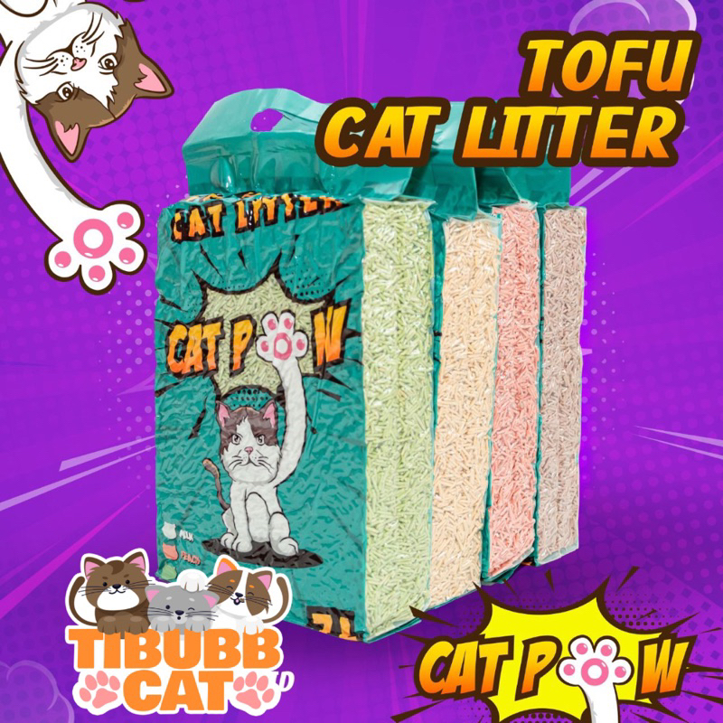 KHUSUS GOJEK/GRAB Catpow Tofu Cat Litter Pasir Kucing Soya Gumpal