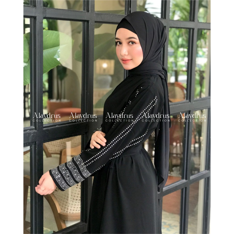 Abaya Gamis Turkey Jubah Outer Hitam Muslimah Jubah Arab Saudi Dress Wanita 923