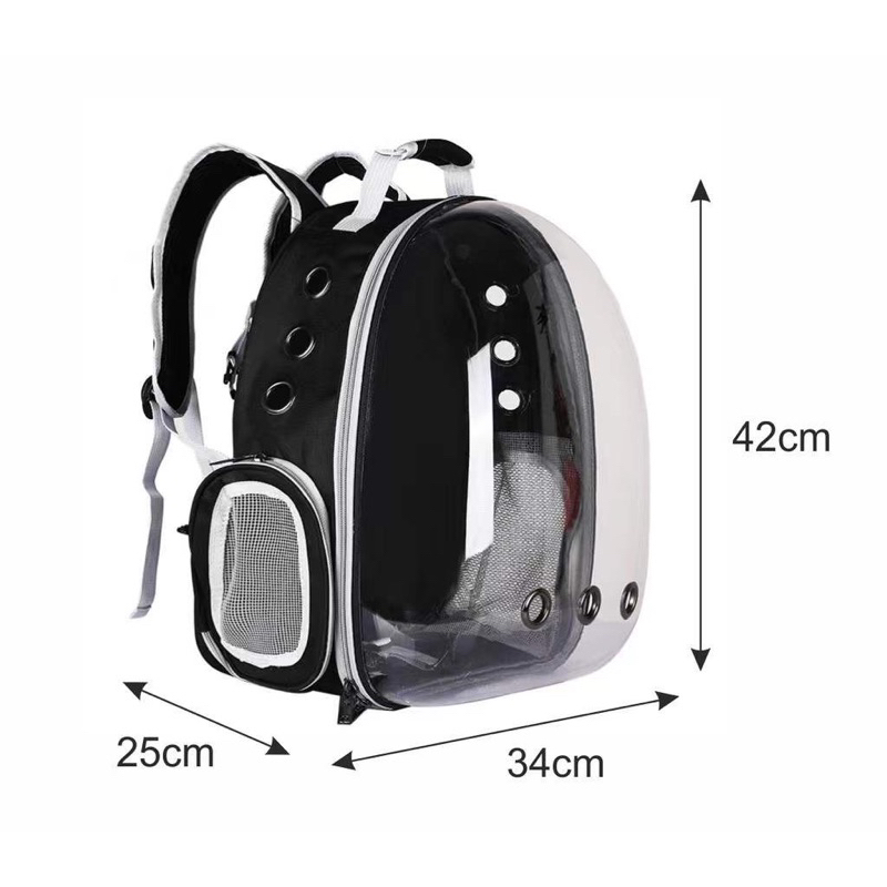 TAS RANSEL ASTRONOT TRANSPARENT pet HEWEAN KUCING MUSANG ANJING petcargo CARGO KARGO TREVELING