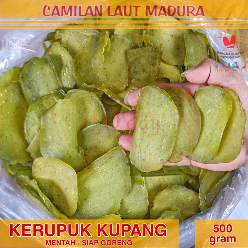 

KERUPUK KUPANG MENTAH 500 gram SIAP GORENG Camilan Laut Madura Oleh Oleh Khas | Qday Classic Surabaya | Krupuk Murah Hemat Ekonomis CLM