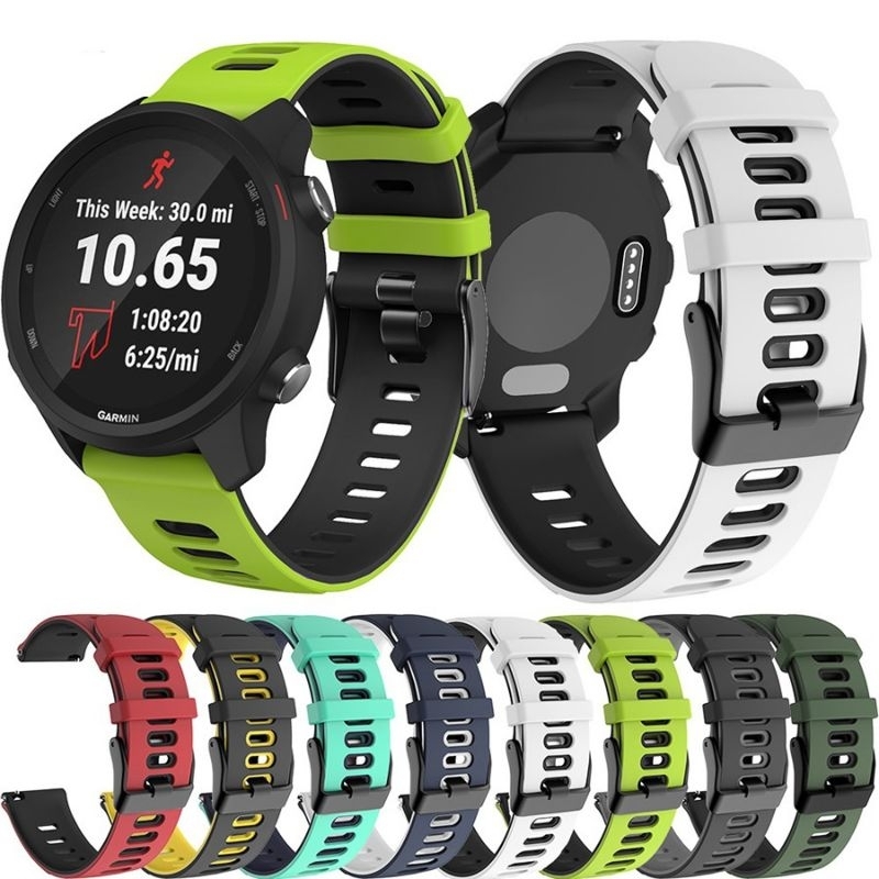 Strap Silikon Dual Tone 20mm 22mm Amazfit Bip GTS GTR Huawei GT2 GT3 46mm Samsung Watch