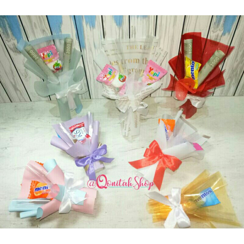 

Buket Mini Kecil Angpau Uang Snack Permen Lebaran Hari Raya Idul Fitri