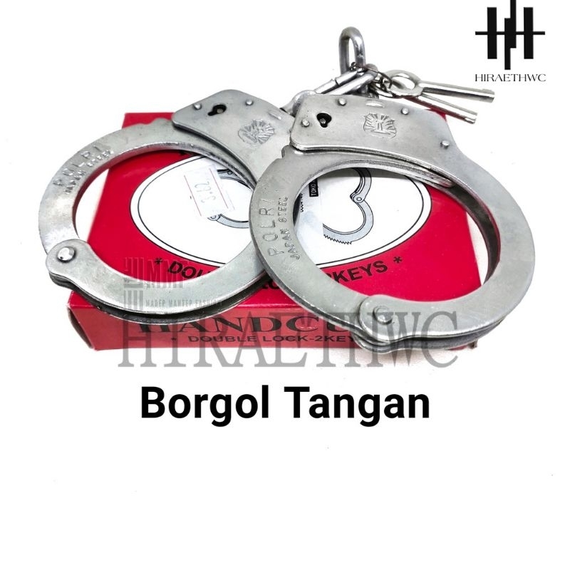 Handcuff Stainlesteel Borgol Tangan Premium Terbaik