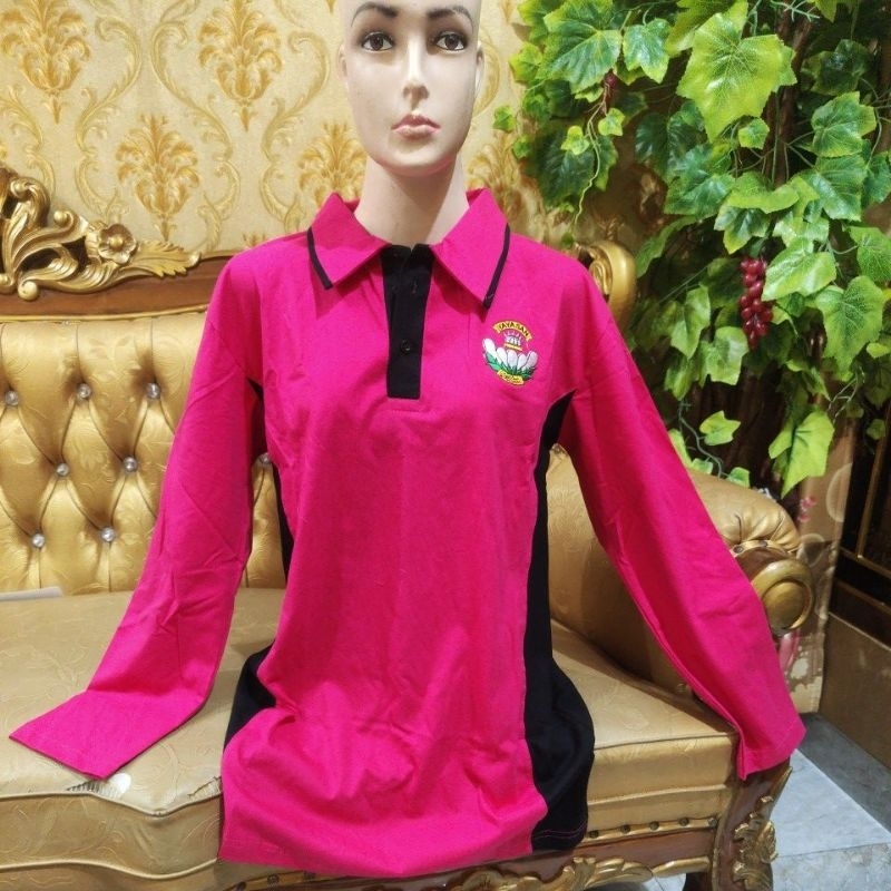 baju olahraga yayasan bhayangkari,bhan combed,logo bordir