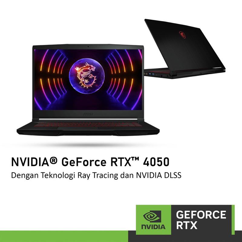 MSI THIN GF63 RTX 4050 6GB i5 - 12450H 512SSD W11 15.6FHD