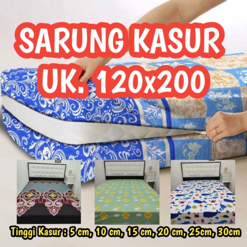 sprei sarung kasur/sprei resleting ukuran 120x200 viral