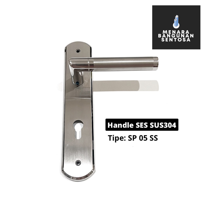 Handle Pintu SES Stainless - Kunci Pintu Tarikan Gagang Besar