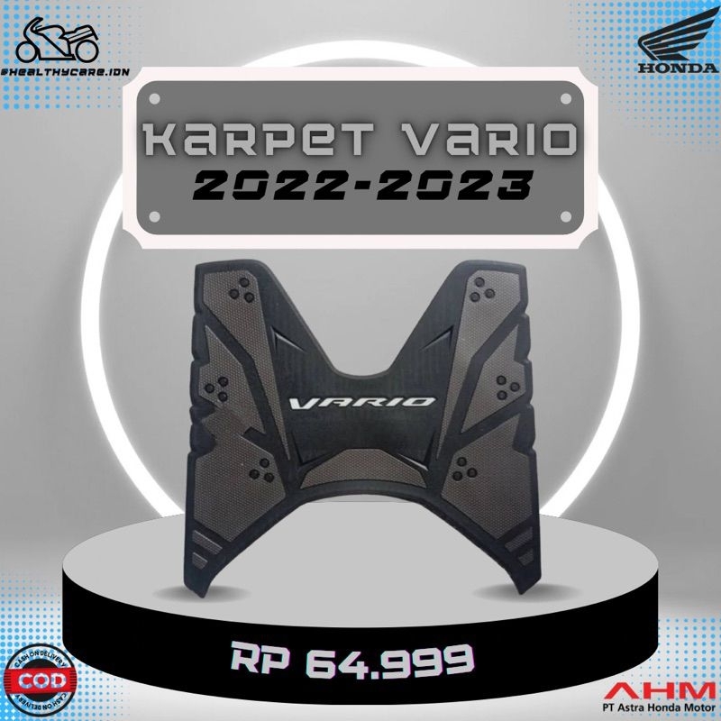 PROMO! Karpet Vario 125 150 2018 - 2023 original honda ahm (kemasan lengkap)