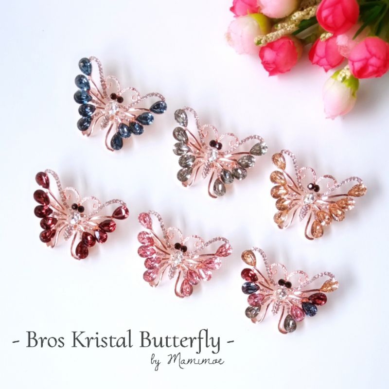 Bros Kristal Butterfly / Bros Jilbab Import / Bros Jilbab Cantik / Bros Kristal / Bros Jilbab Eksklu