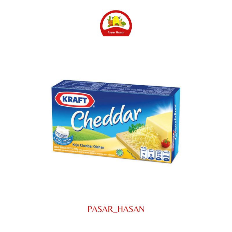 

165gr Keju Cheddar Kraft | Frozen Food | Pasar Hasan