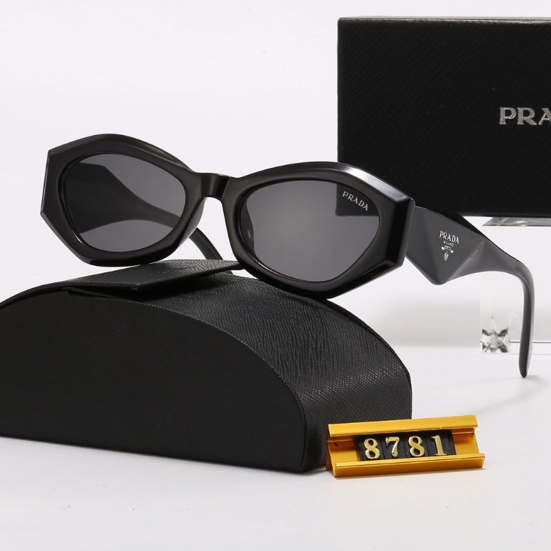 Kacamata Hitam Retro Brand Pr*da Unisex Pria / Wanita