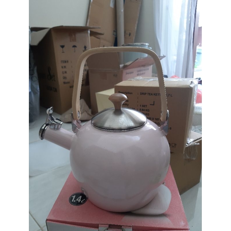 Panci Enamel Teko siul Pink