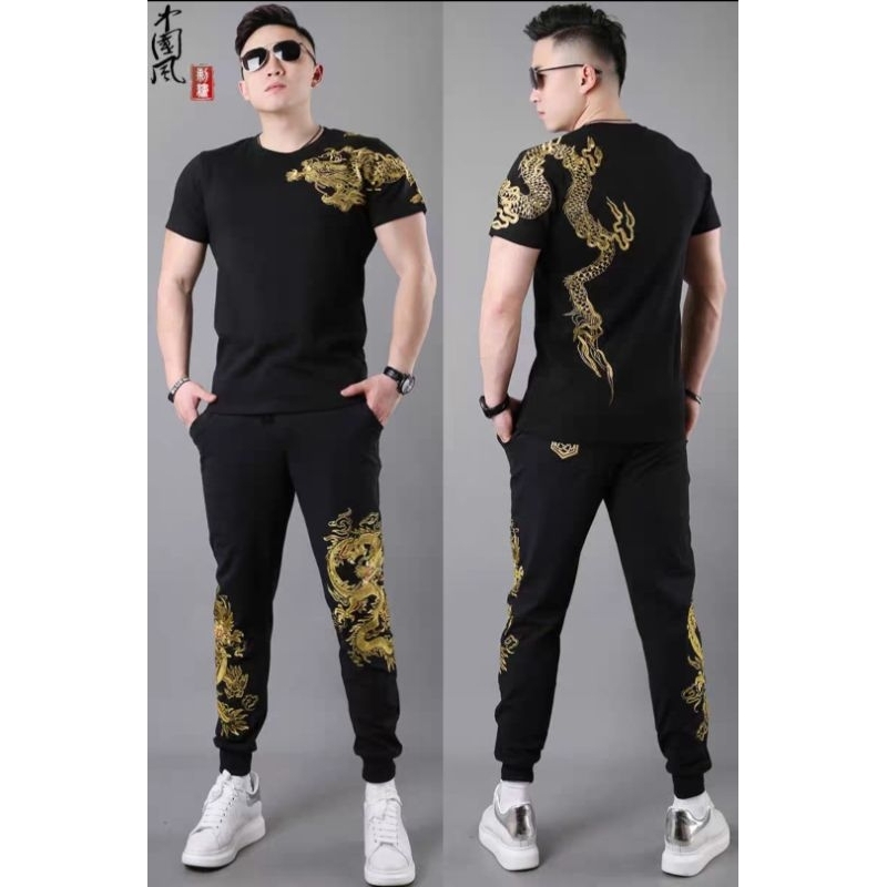 Set kaos celana dragon