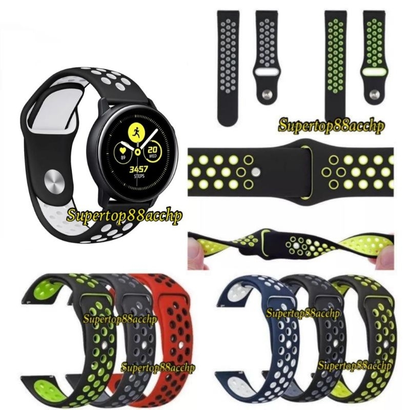 Tali Jam Strap Samsung Gear S2 Classic / Gear S3 Classic / Gear S3 Frontier / Gear Sport - Nike Rubber Silikon Sporty
