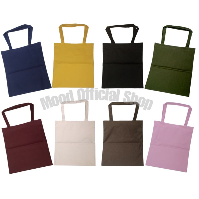 Totebag Canvas Polos Warna / Totebag Kanvas Warna Murah Grosir / Tas Tote Bag Korea Kpop / Grosir To