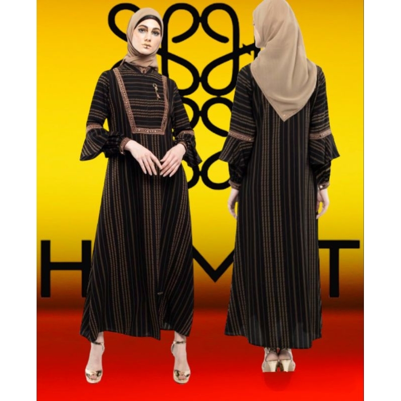 Abaya HIKMAT A9466 Brown ORIGINAL*