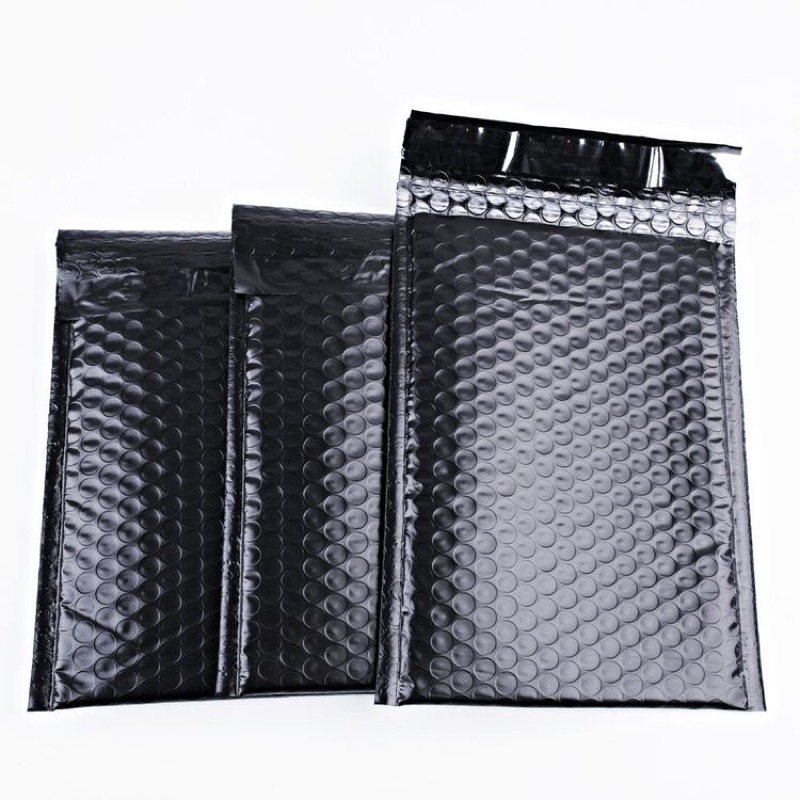 

TERMURAH black bubblewrap shipping bag pouch