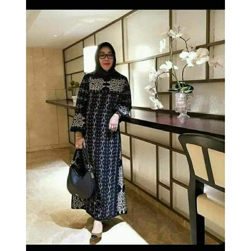 Gamis tenun etnik baju tenun jepara GT3