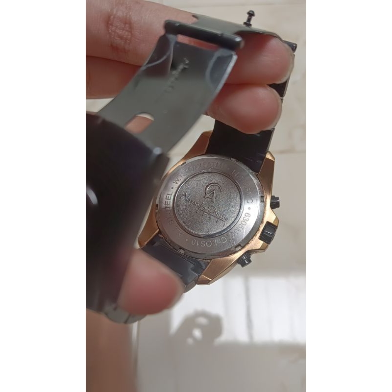 jam tangan alexander christie chrono original cowok bekas
